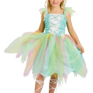 Déguisement Fille Fée verte 7-9 Ans