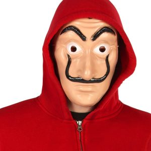 MASQUE VOLEUR ROUGE ADULTE